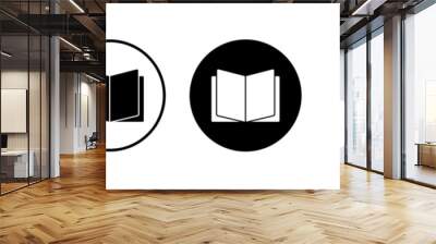 Book icon vector isolated on white background. Book vector icon. ebook icon Wall mural