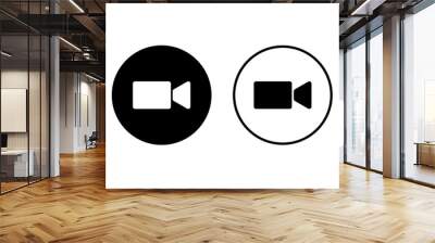 Video camera icons set on white background. Video camera vector icon. Camera Icons. Movie Sign. Cinema Wall mural