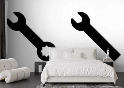 wrench icon vector isolated on white background. Wrench vector icon. Spanner symbol Wall mural