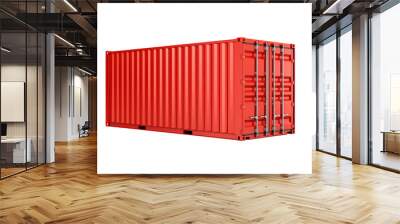 Container rouge  Wall mural