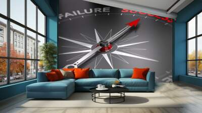 Be successful - Success vs Failure Wall mural