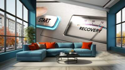 Crisis Recovery Concept Wall mural