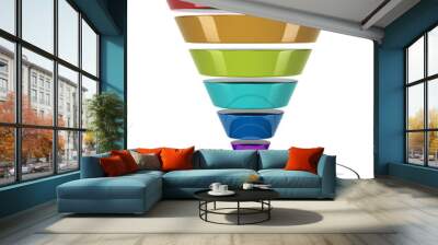 Entonnoir de conversion, Marketing  convertion funnel Wall mural