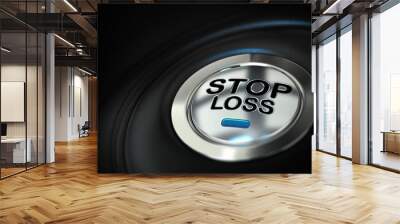 Stop loss, trading concept Wall mural