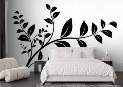 svg abstract vector tree background - nature in autumn Wall mural