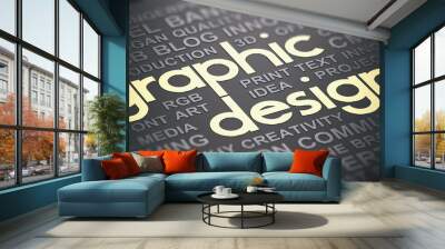 Visual Communication Graphic Design Background Wall mural