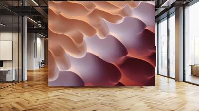 Abstract 3d rendering of waves. Futuristic background. Elegant background for business presentations. Wall mural