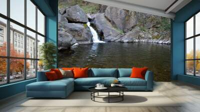 small waterfall on the river
 Wall mural