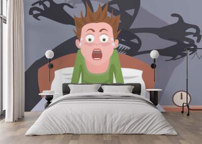 waking up from nightmare Wall mural