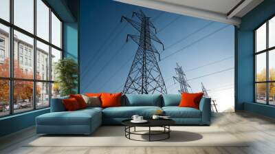 power lines Wall mural