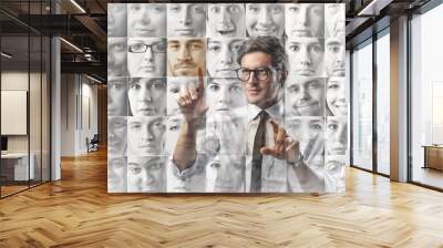 business contacts Wall mural