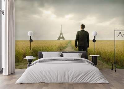 French business Wall mural