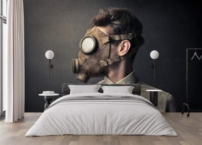 gas mask Wall mural