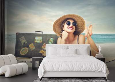 happy summer Wall mural