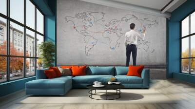 map Wall mural