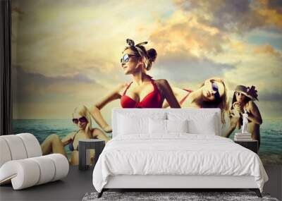 summer beauty Wall mural