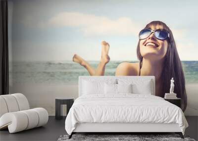 Sunbathing Wall mural