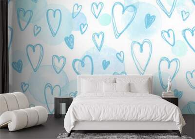 watercolor seamless pattern Wall mural