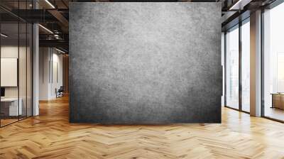 Black scratched grunge stucco wall background or texture Wall mural