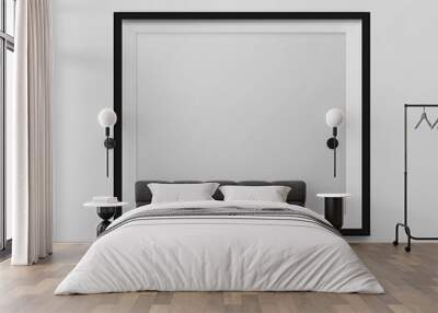 blank frame on a white background Wall mural