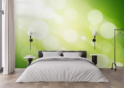 Green abstract light background Wall mural