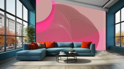 Abstract background futuristic elements on trending colors 2020-2021 banner geometric for stock logo text print print Wall mural