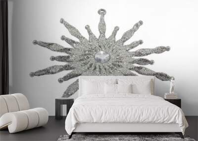 Christmas decoration in the form of stars isolated on a white ba Wall mural