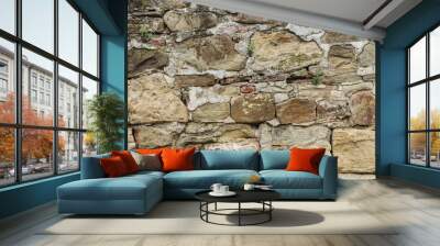 Background of the old stone wall Wall mural