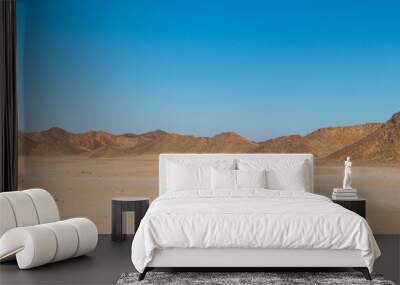 View of Arabian desert and mountain range Red Sea Hills in Egypt Wall mural