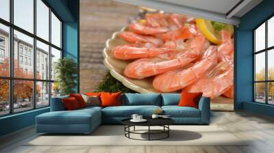 Boiled shrimp Wall mural