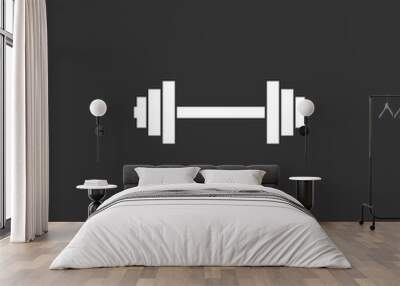 Barbell Icon vector Wall mural