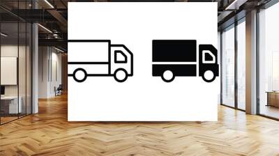 Truck icon, Truck sign vector  Wall mural