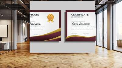 achievement award certificate design template Wall mural