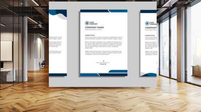 modern corporate letterhead template design. Wall mural