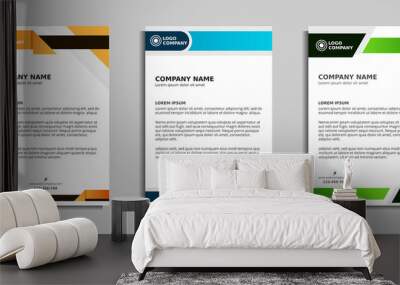 modern corporate letterhead template design Wall mural