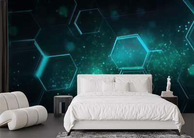 Healthcare medical pattern innovation concept tecnology Wall mural