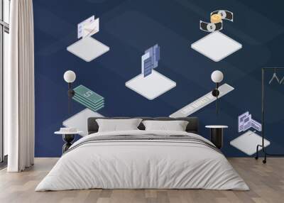 LIBOR market model concept on abstract design Wall mural