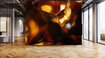 An abstract look of crystal and warm light Wall mural