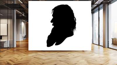 Grigori Rasputin silhouette Wall mural