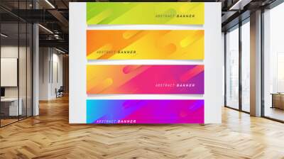 Vector abstract banner design web template Wall mural