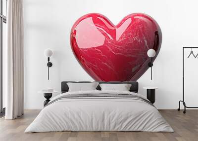 3d_heart red bright Wall mural