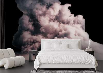 smoke isolated translucent Wall mural