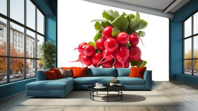 Bunch of Fresh Radishes Wall mural