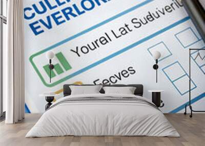 Customer satisfaction, evaluation and feedback Wall mural