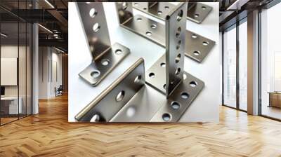 Metal brackets Wall mural