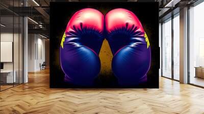 Vibrant boxing gloves stand out in this eyecatching design, perfect for avid fans who embrace the thrill of the sport. Wall mural