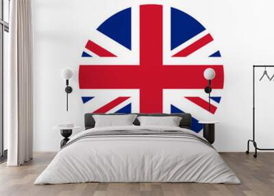 UK of Great Britain flag, official colors and proportion correctly. Wall mural