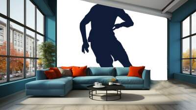 Football Player Silhouette Wall mural