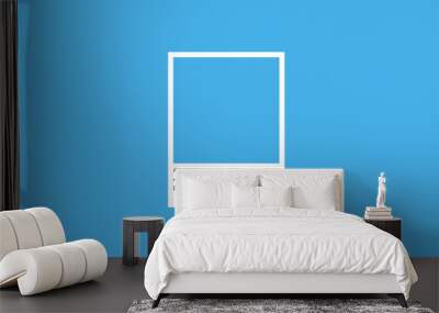 Trendy Color 2024  Picton Blue Swatch Palette. Color hex swatch palette design idea. Wall mural