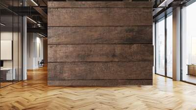 Rustic wooden background with copyspace Wall mural